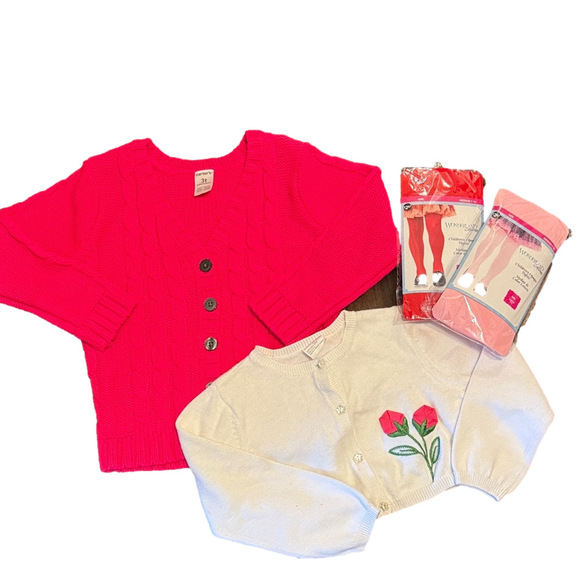 **Bundle** 3T Knit Sweater Bundle with Tights - Picture 2 of 8
